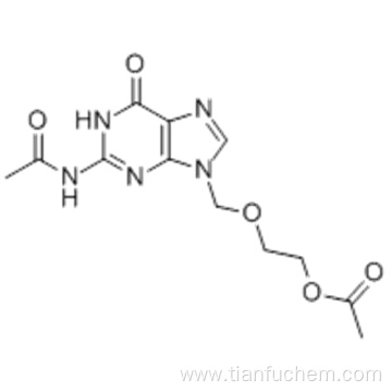 Acetamide,N-[9-[[2-(acetyloxy)ethoxy]methyl]-6,9-dihydro-6-oxo-1H-purin-2-yl]- CAS 75128-73-3